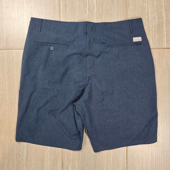 Dixxon Shorts Mens 40 Blue Performance Stretch Chino Golf Hybrid - Picture 7 of 8